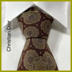 TG3426 Christian Dior パターン柄 シルク ネクタイ