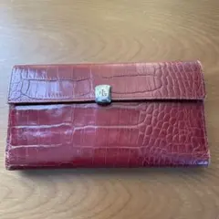 BALLY 長財布 ラウンドファスナー クロコ型押し ブラウン - メルカリ