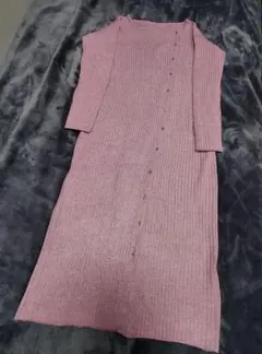 【haco!】リブニットワンピース