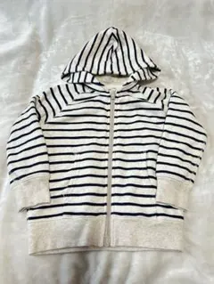 無印　やわらか裏毛パーカー　薄手トレーナー　110cm