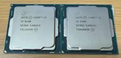Intel Core i3-8100 CPU 2個セット