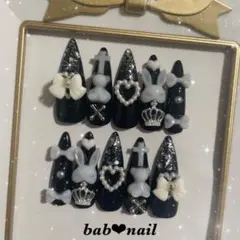 R*u様 現品販売24時間発送♡地雷系ネイルチップ