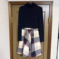 バーバリー BLUE LABEL CRESTBRIDGE リブニットワンピース - メルカリ