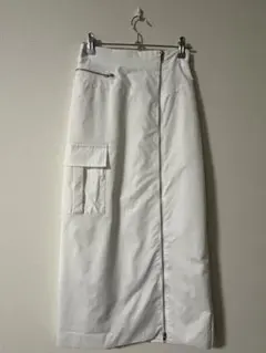 値下げ中！Pumpkin Port シルバー Wジップ ナローロングスカート
