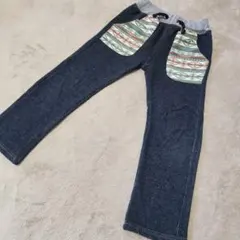 裏起毛 デニム風 ズボン 120