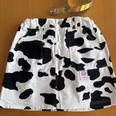 ラブトキシック L（160cm） スカート 白 黒 牛柄