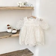 ベビードレス セレモニードレス ロンパース 73cm