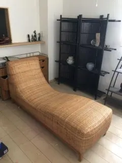 ナチュラルラタン カーブ型チェア