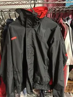 Columbia ナイロンジャケット XL ブラック/レッド