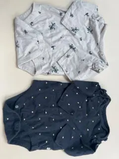 GAP 花柄・ハート柄ロンパースセット