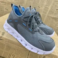 新品★レディース★23.5cm★厚底 特殊ミッドソールスニーカー 3746 灰色