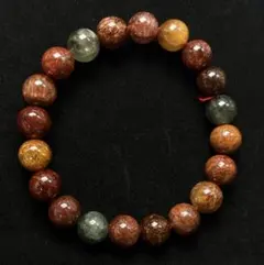 大量針 ミックスルチルクォーツブレスレット パワーストーン 金運9.5㍉約16㌢