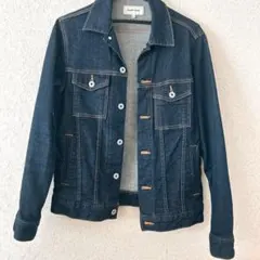 Global work デニムジャケット Gジャン コットン インディゴ S