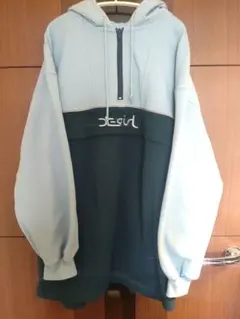 ★エックスガール★ アノラックパーカーワンピース スウェット ジップアップ