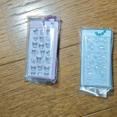 サンリオガチャ　ボンボンドロップシールミニチュアチャーム　クロミ、シナモン
