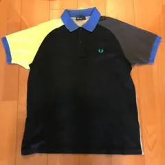 限定完売！フレッドペリーマルチカラー半袖ポロシャツXL/クレイジー柄日本製