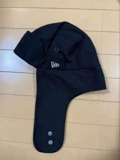 New Era ブラック フライトキャップ
