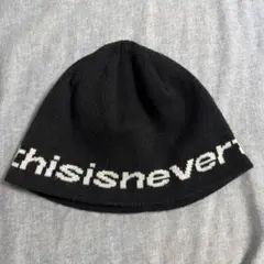 thisisneverthat ニット帽 ビーニー ブラックのサムネイル