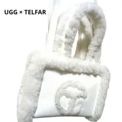 UGG × TELFAR ミニトートバッグ ホワイト 2WAY シープスキンのサムネイル