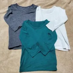 ユニクロヒートテック ベビー長袖Tシャツ80サイズ 3枚セット