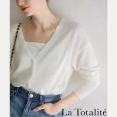 【新品タグ付き】LaTotalite　テープヤーンVカーディガンのサムネイル