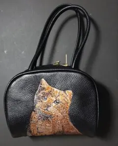 EAR PAPILLONNER イアパピヨネ ネコ刺繍バッグ