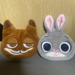 【新品】ズートピア ジュディとニック もこもこ ポーチ 財布