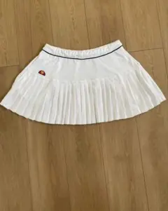 엘레스 플리츠 스커트 화이트