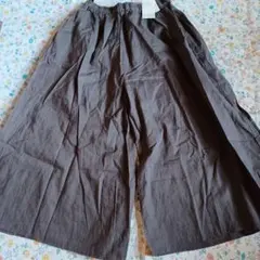 サマンサモスモス、綿麻シンプルワイドパンツ(新品未使用)