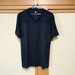 UNIQLO Vネック Tシャツ ネイビーのサムネイル