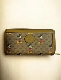 GUCCI Disney ドナルドダック ラウンドファスナー 長財布 - メルカリ