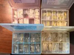 ネイルチップセット（クリア・ホワイト・イエロー）