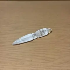 風水開運　密教法具　水晶　プルパ(金剛杭) 55ｍｍ