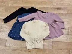 petit main ワンピース ブラウス ニット 3点　サイズ90 110