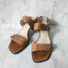 RIZ urban traditional バックストラップ サンダル キャメル