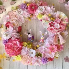 2026年最新】つまみ細工桜リースの人気アイテム - メルカリ