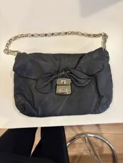 Marc by Marc Jacobs レザー チェーンショルダーバッグブラック