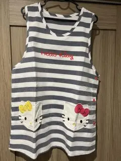 ハローキティ ストライプエプロン