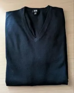 メリノ vネック ネイビー