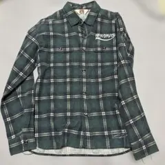 BEN DAVIS メンズネルシャツ チェック グリーン