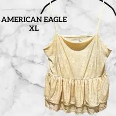 美品✨AMERICAN EAGLE フリル付きキャミソール クリーム色のサムネイル