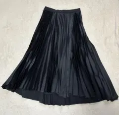 UNIQLO theory プリーツ　ラップスカート　光沢