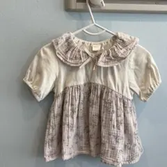 tete a tete 花柄 フリル襟 トップス 90cmのサムネイル