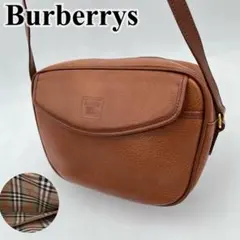 Burberrys ショルダーバッグ 斜めがけ ホースロゴ ノバチェック レザー