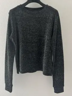 H&M エイチアンドエム　ラメカットソー　長袖トップス　ロンT XS