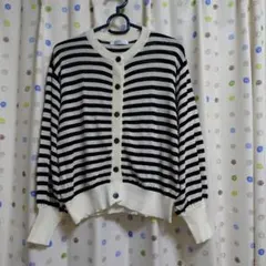 SUFFUSEボーダーカーディガン XLサイズ