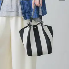 Bou Jeloud ストライプ トートバッグ