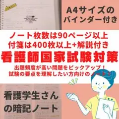 【看護学生】看護師国家試験対策の手書きノート