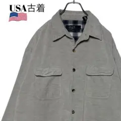 00s USA古着 肉厚コーデュロイジャケット ベージュ XL CPOジャケット