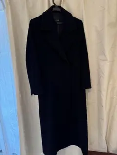 ネイビー ロングコート 4つボタン